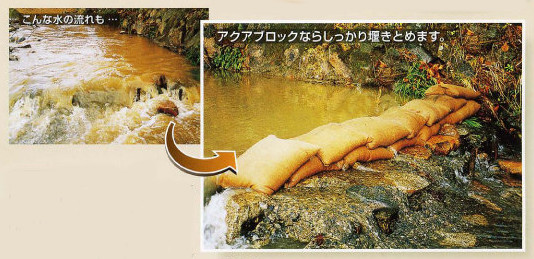 アクアブロック　土のう
